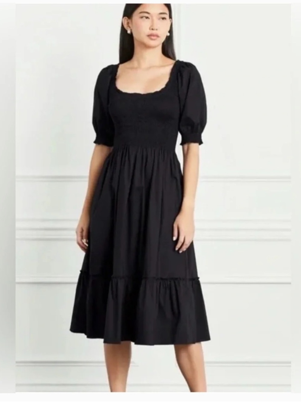 Hill House - Louisa Nap Dress — S in Black Crepe